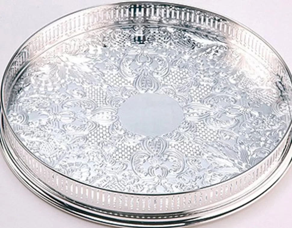 Arthur Price King Charles Iii Coronation Spoon* For The Table 11 Round Embossed Gallery Tray
