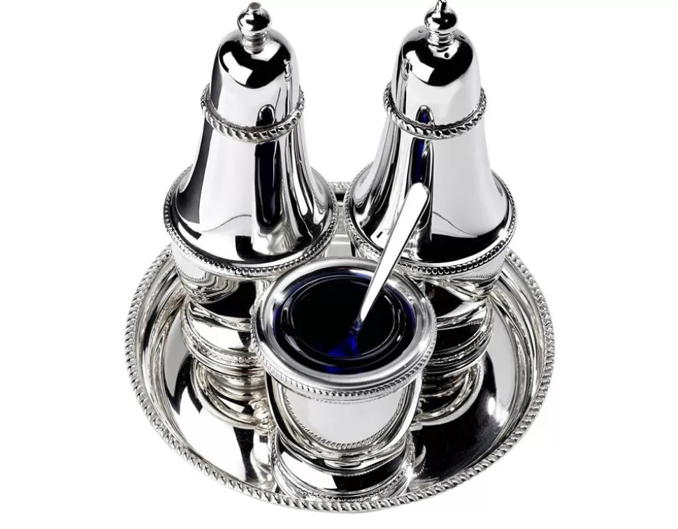 Arthur Price Tableware* For The Table 3-Piece Condiment Set On A Tray
