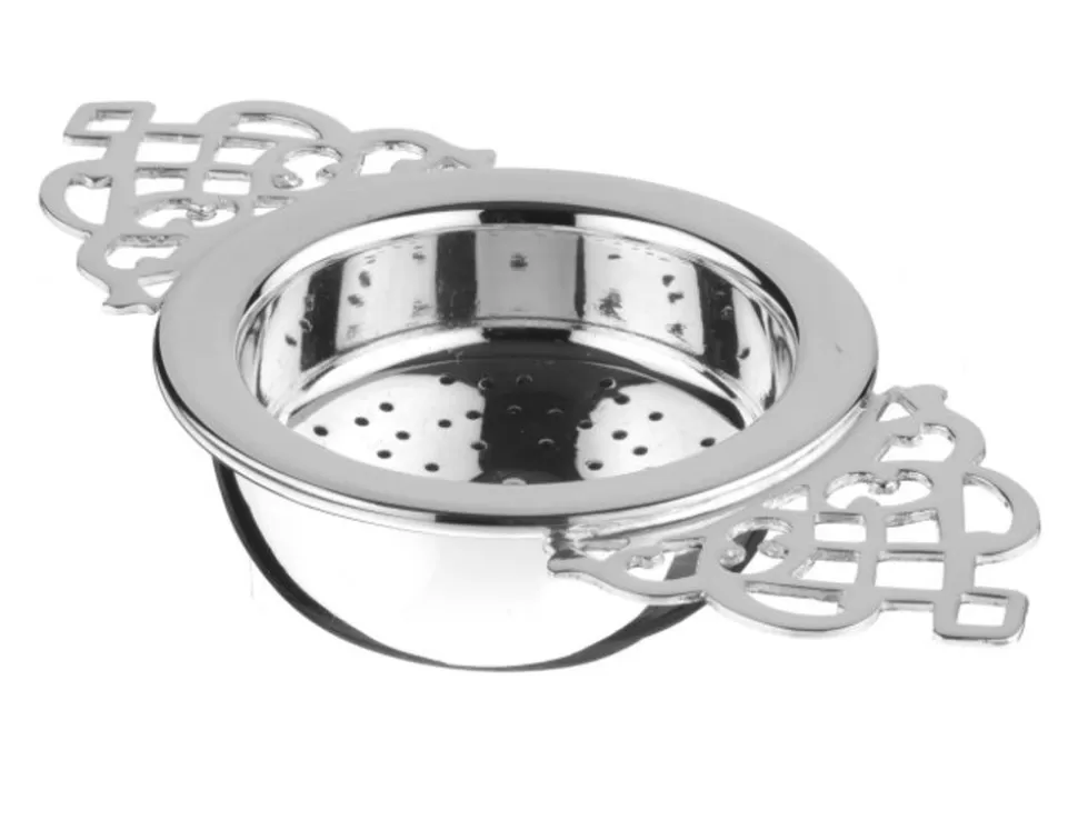 Arthur Price Tableware* For The Table Tea Strainer And Matching Drip Cup
