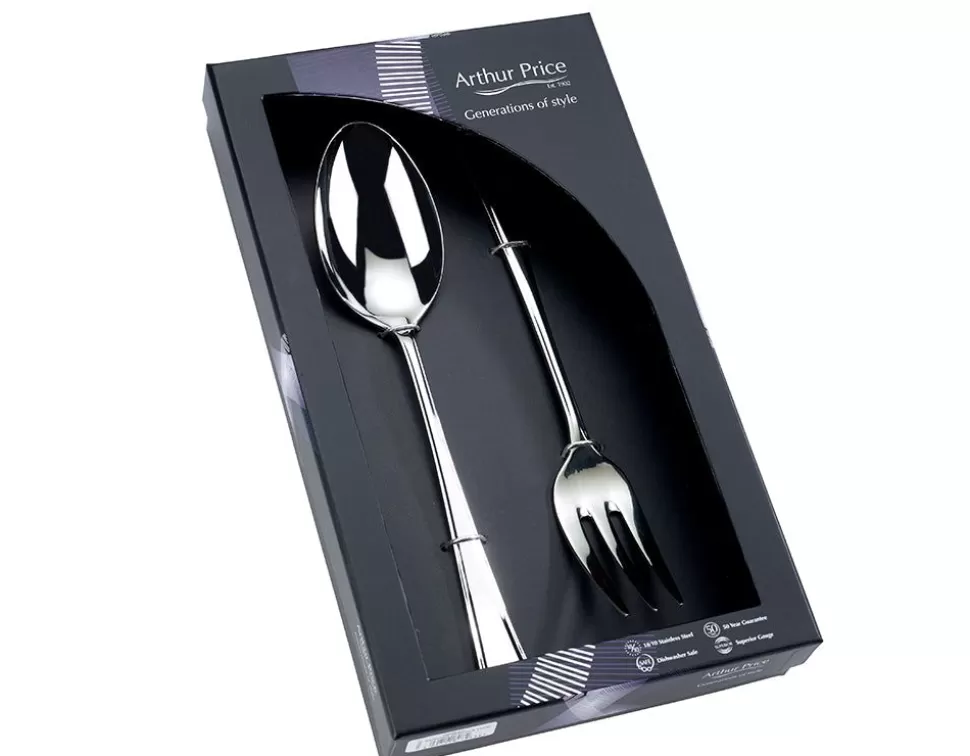 Arthur Price Harley*Everyday Classic Harley Box Of Large Serving Spoon And Fork (New)