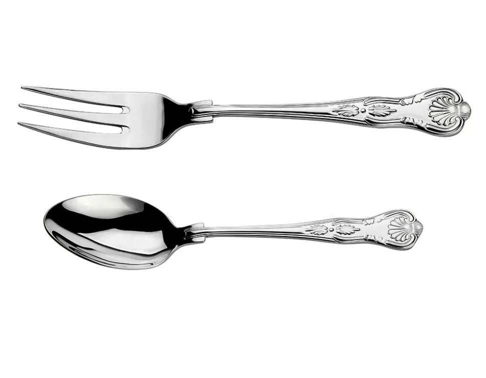 Arthur Price Kings*Everyday Classic Kings Box Of Large Serving Spoon And Fork (New)
