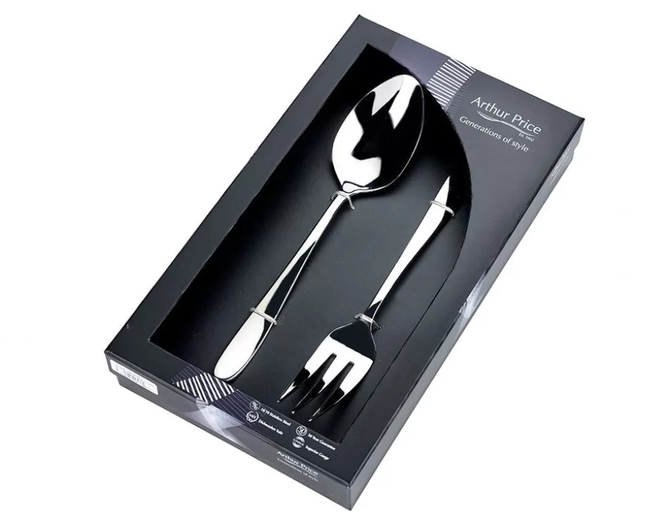 Arthur Price Willow*Everyday Classic Willow Box Of Large Serving Spoon And Fork (New)