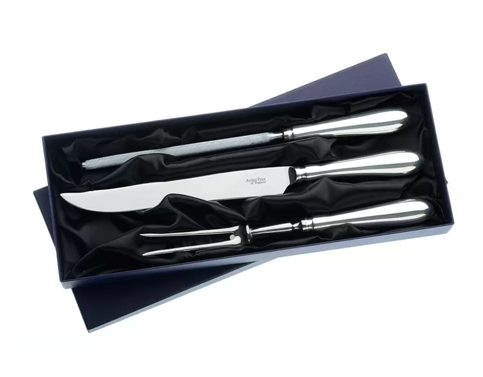 Arthur Price Old English*Old English 3 Piece Carving Set Of England