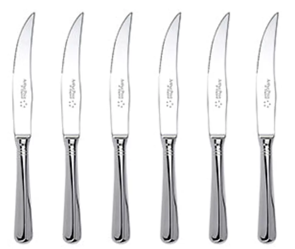 Arthur Price Rattail*Rattail Box Of 6 Steak Knives Of England