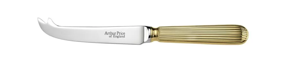 Arthur Price Cheese Knives*Titanic Gold Pleated Boxed Cheese Knife